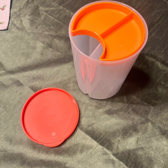 Tupperware Red and Orange Storage Container - Picture 2 of 4
